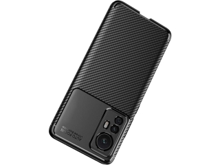 Xiaomi 12T Pro Carbon Design Hülle TPU Case flexibel schwarz
