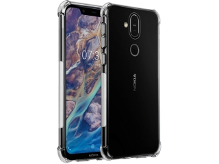 Nokia 8.1 Crystal Clear Case Bumper transparent