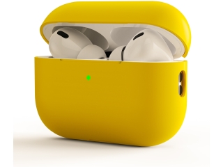 Apple AirPods Pro (2022) Liquid Silikon Case Hülle gelb