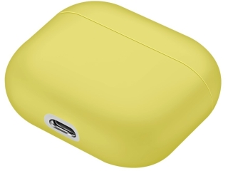 Apple AirPods (2021) Liquid Silikon Case Hülle gelb