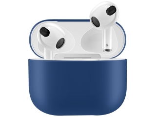 Apple AirPods (2021) Liquid Silikon Case Hülle navyblau