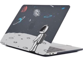 MacBook Air 13 M2 Hard Case Hülle Man on the Moon schwarz matt