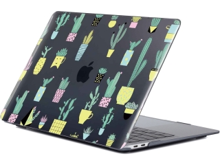 MacBook Air 13 M2 Hard Case Hülle Cactus Lover schwarz hochglanz