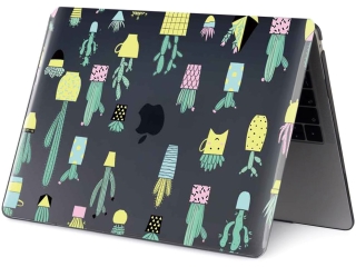 MacBook Air 13 M2 Hard Case Hülle Cactus Lover schwarz hochglanz
