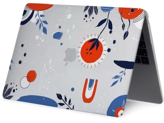 MacBook Air 13 M2 Hard Case Hülle Botanic minimalism transparent matt