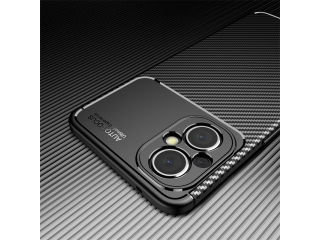 Xiaomi Poco M5 Carbon Design Hülle TPU Case flexibel schwarz