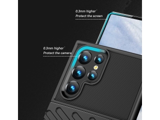 Samsung Galaxy S23 Ultra SpaceCase Stripes Anti-Impact Hülle schwarz