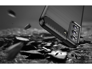 Samsung Galaxy S23 Carbon Gummi Hülle TPU Case schwarz