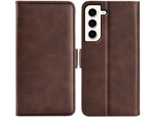 Samsung Galaxy S23 Leder Hülle Karten Ledertasche mokka