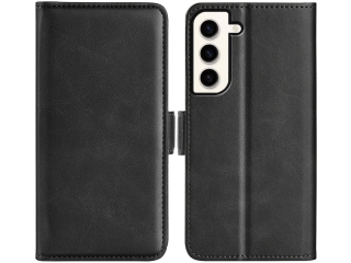 Samsung Galaxy S23 Leder Hülle Karten Ledertasche schwarz
