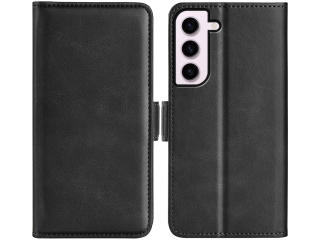 Samsung Galaxy S23+ Leder Hülle Karten Ledertasche schwarz