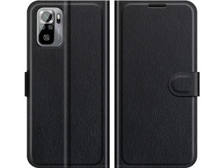 Xiaomi Poco M5s Lederhülle Portemonnaie Karten Etui schwarz