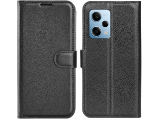 Xiaomi Poco X5 5G Lederhülle Portemonnaie Karten Etui schwarz