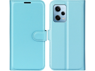 Xiaomi Poco X5 5G Lederhülle Portemonnaie Karten Etui hellblau