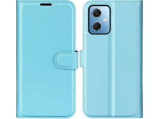 Xiaomi Poco X5 Pro 5G Lederhülle Portemonnaie Karten Etui hellblau