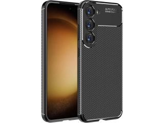 Samsung Galaxy S23 Carbon Design Hülle TPU Case flexibel schwarz