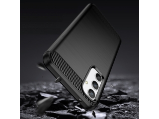 Samsung Galaxy A34 5G Carbon Gummi Hülle TPU Case schwarz
