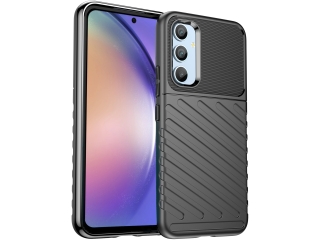 Samsung Galaxy A54 5G SpaceCase Stripes Impact-Resistant Hülle schwarz