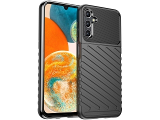 Samsung Galaxy A14 5G SpaceCase Stripes Impact-Resistant Hülle schwarz