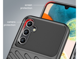 Samsung Galaxy A14 5G SpaceCase Stripes Impact-Resistant Hülle schwarz