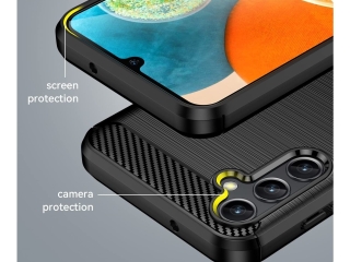 Samsung Galaxy A14 5G Carbon Gummi Hülle TPU Case schwarz