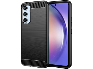 Samsung Galaxy A54 5G Carbon Gummi Hülle TPU Case schwarz