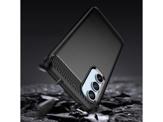 Samsung Galaxy A54 5G Carbon Gummi Hülle TPU Case schwarz