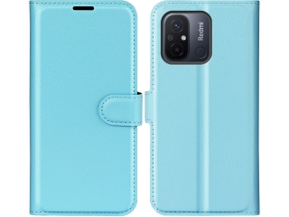 Xiaomi Redmi 12C Lederhülle Portemonnaie Karten Etui hellblau