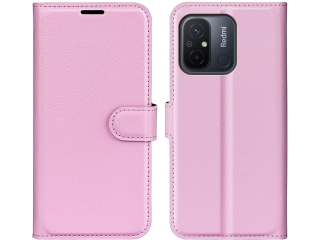 Xiaomi Redmi 12C Lederhülle Portemonnaie Karten Etui rosa