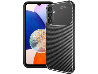 Samsung Galaxy A14 5G Carbon Design Hülle TPU Case flexibel schwarz