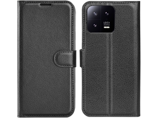 Xiaomi 13 Lederhülle Portemonnaie Karten Etui schwarz