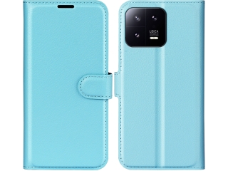 Xiaomi 13 Lederhülle Portemonnaie Karten Etui hellblau