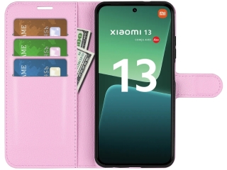 Xiaomi 13 Lederhülle Portemonnaie Karten Etui rosa