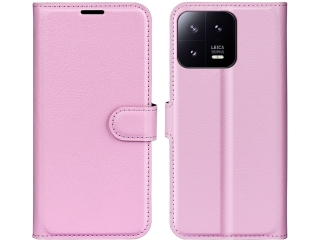Xiaomi 13 Lederhülle Portemonnaie Karten Etui rosa