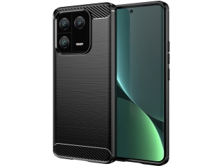 Xiaomi 13 Pro Carbon Gummi Hülle TPU Case schwarz