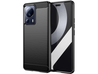 Xiaomi 13 Lite Carbon Gummi Hülle TPU Case schwarz