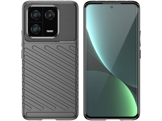Xiaomi 13 Pro SpaceCase Stripes Impact-Resistant Hülle schwarz