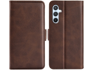 Samsung Galaxy A54 5G Leder Hülle Karten Ledertasche mokka