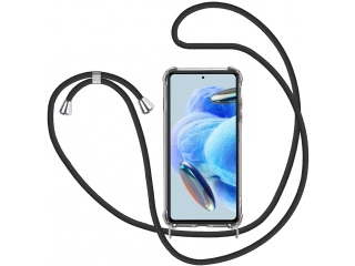 Xiaomi Redmi Note 12 Pro 5G Handykette Necklace Hülle Gummi transparent