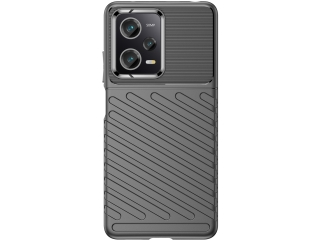 Xiaomi Redmi Note 12 Pro 5G SpaceCase Stripes Impact-Resistant Hülle schwarz