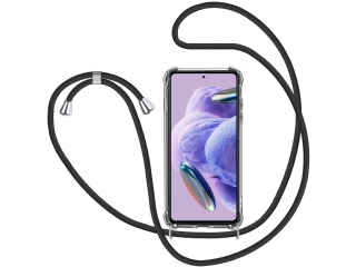 Xiaomi Redmi Note 12 Pro+ 5G Handykette Necklace Hülle Gummi transparent