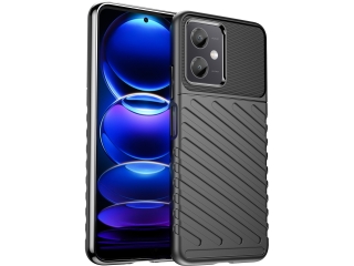 Xiaomi Redmi Note 12 5G SpaceCase Stripes Impact-Resistant Hülle schwarz