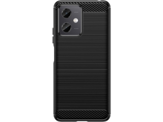 Xiaomi Redmi Note 12 5G Carbon Gummi Hülle TPU Case schwarz