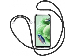 Xiaomi Redmi Note 12 5G Handykette Necklace Hülle Gummi transparent