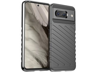 Google Pixel 8 SpaceCase Stripes Impact-Resistant Hülle schwarz