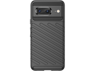 Google Pixel 8 SpaceCase Stripes Impact-Resistant Hülle schwarz
