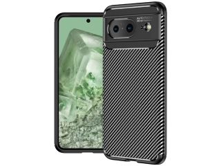 Google Pixel 8 Carbon Design Hülle TPU Case flexibel schwarz