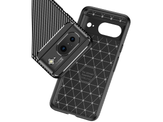 Google Pixel 8 Carbon Design Hülle TPU Case flexibel schwarz