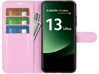 Xiaomi 13 Ultra Lederhülle Portemonnaie Karten Etui rosa