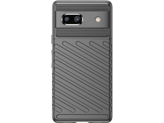 Google Pixel 7a SpaceCase Stripes Impact-Resistant Hülle schwarz